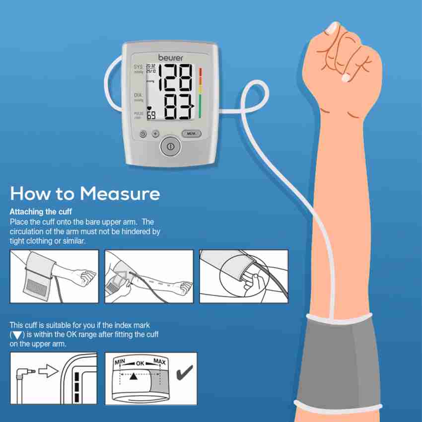 Beurer BM 35 Fully Automatic Upper Arm Machine - The Digital Blood Pressure  Monitor is great for home use especially when you are taking readings, By Beurer India