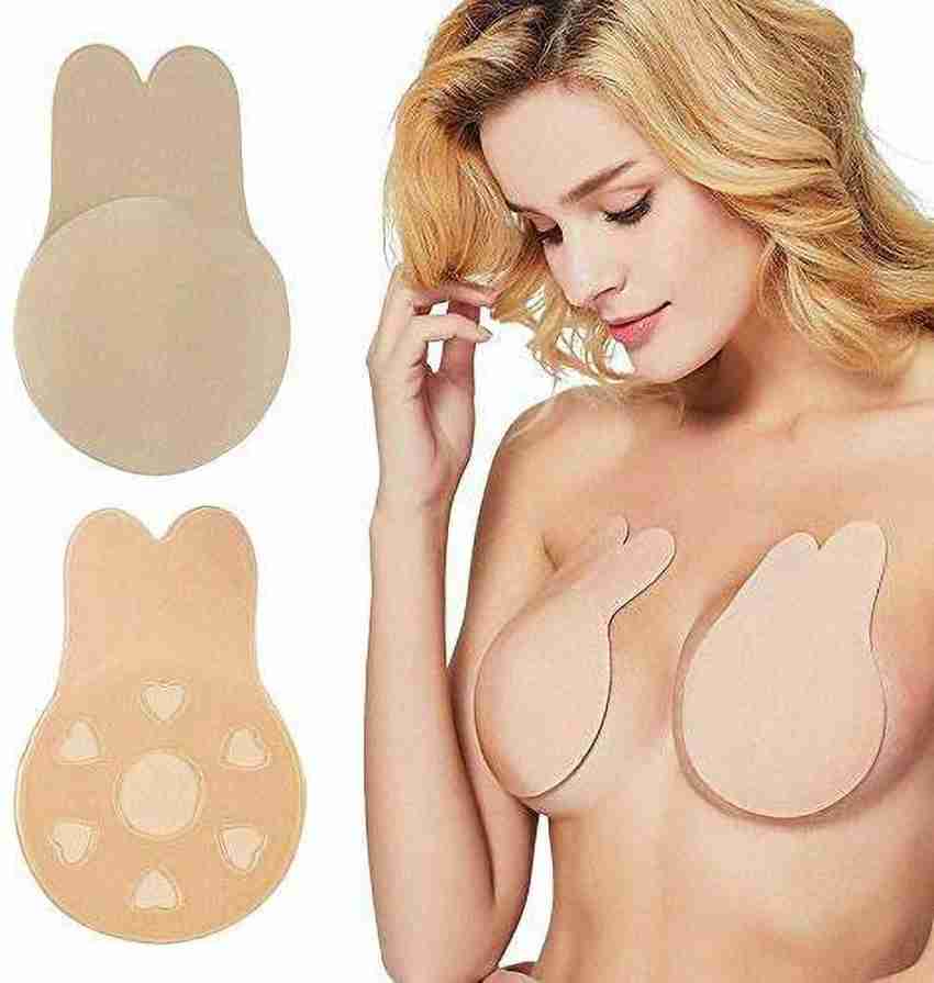 Reusable Adhesive Silicone Women Nipple Covers, Women Push up Breast Lift  Pasties - Beige