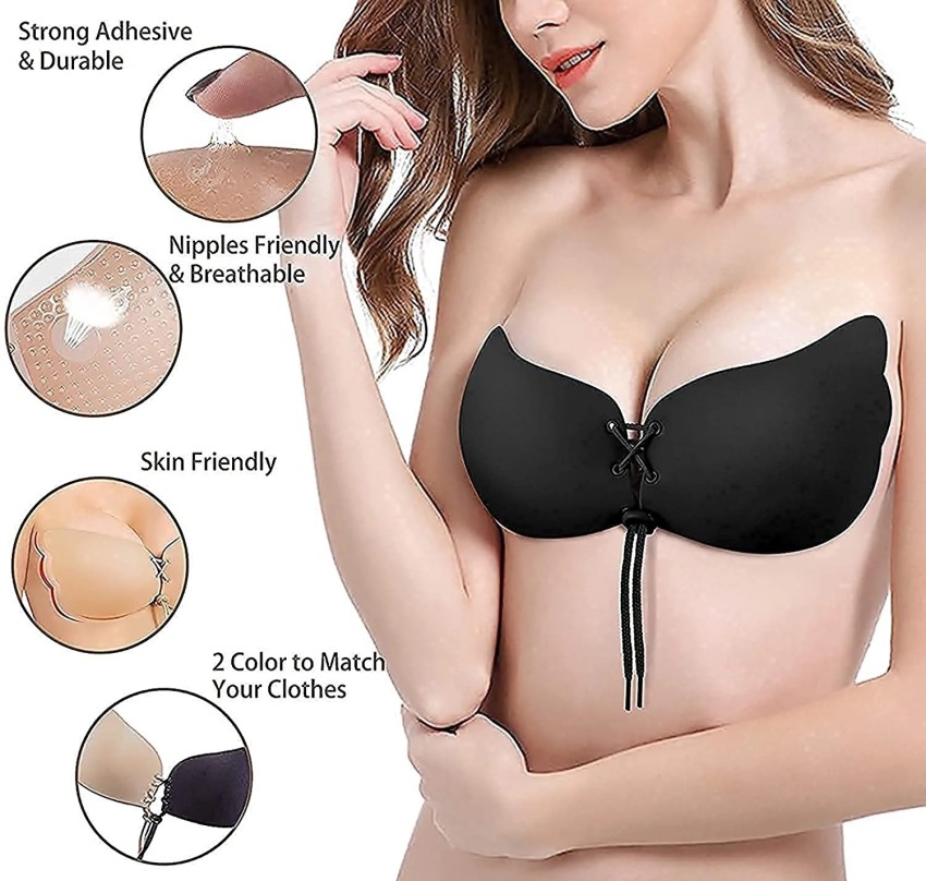 Silicone Self Adhesive Stick On Push Up Gel Strapless Invisible