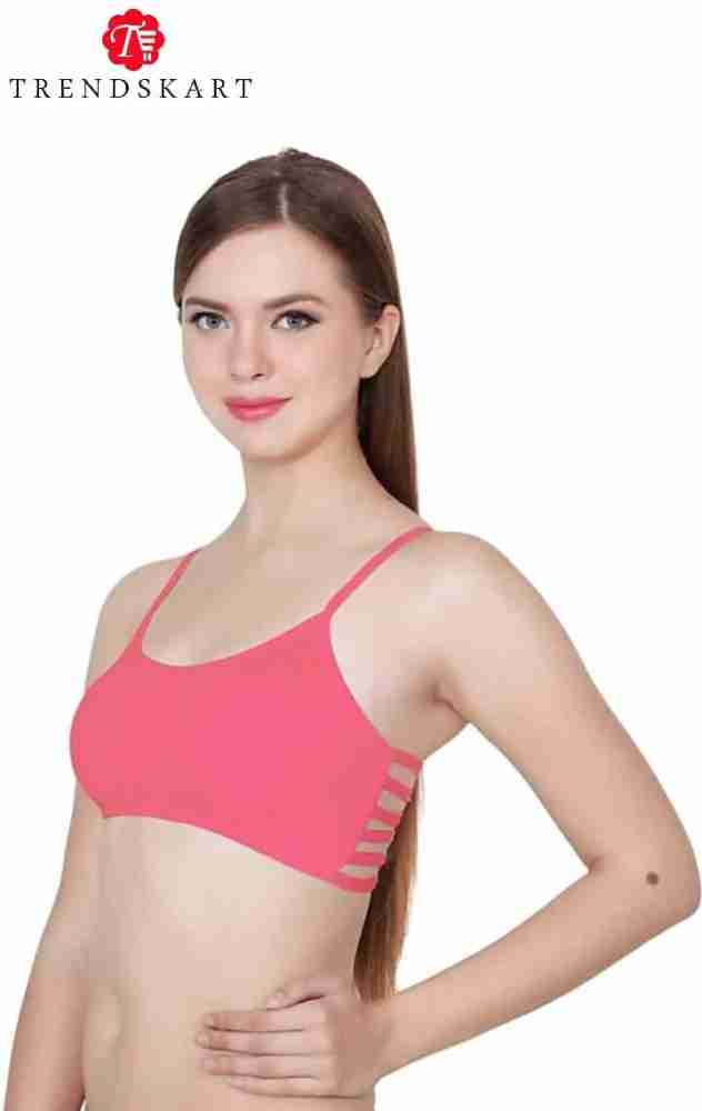 Buy online Black Solid Sports Bra from lingerie for Women by Madam