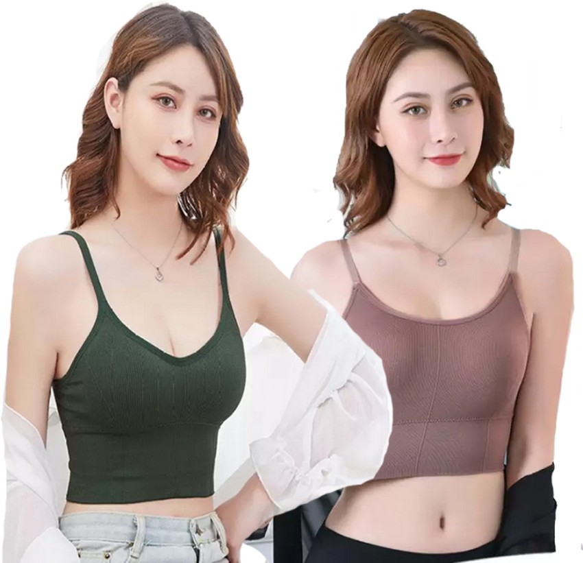 BRAAFEE Pack of 2 Women Padded sports Bra Women Sports Lightly Padded Bra - Buy  BRAAFEE Pack of 2 Women Padded sports Bra Women Sports Lightly Padded Bra  Online at Best Prices