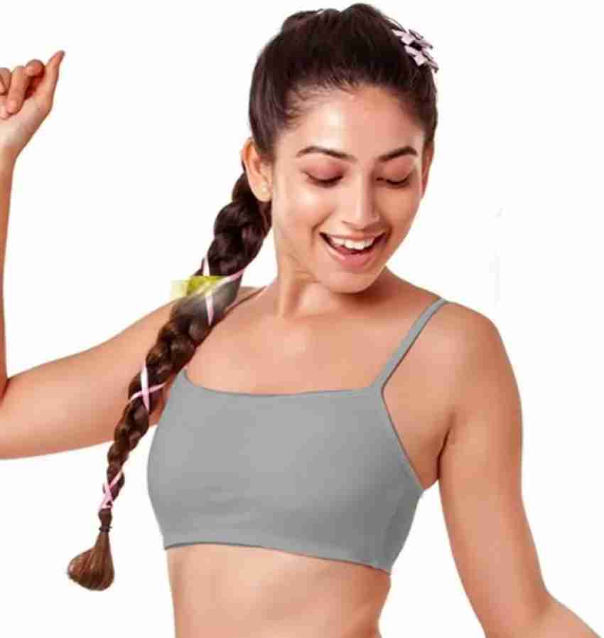 BRAAFEE Pack of 1 Girls Non Padded fully stretchable High Coverage Bra  (Multicolor) Women Sports Non Padded Bra - Buy BRAAFEE Pack of 1 Girls Non Padded  fully stretchable High Coverage Bra (