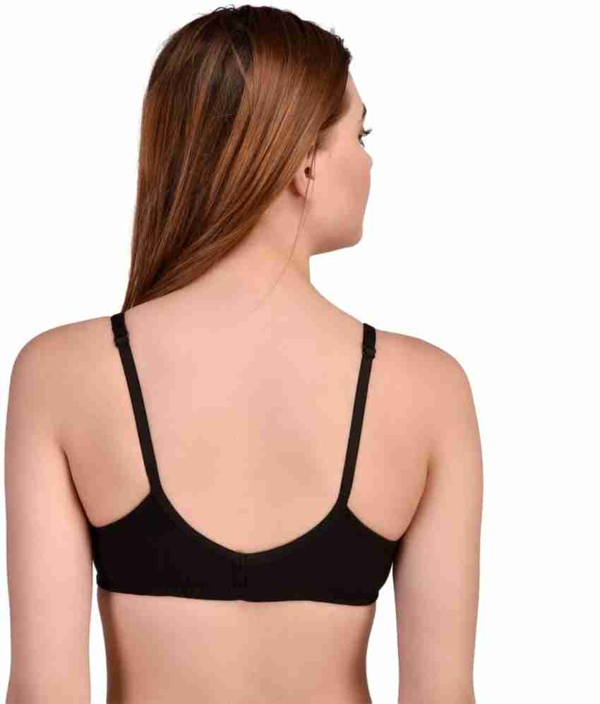 Auletics Women Front Open Button Bra Women Plunge Non Padded Bra