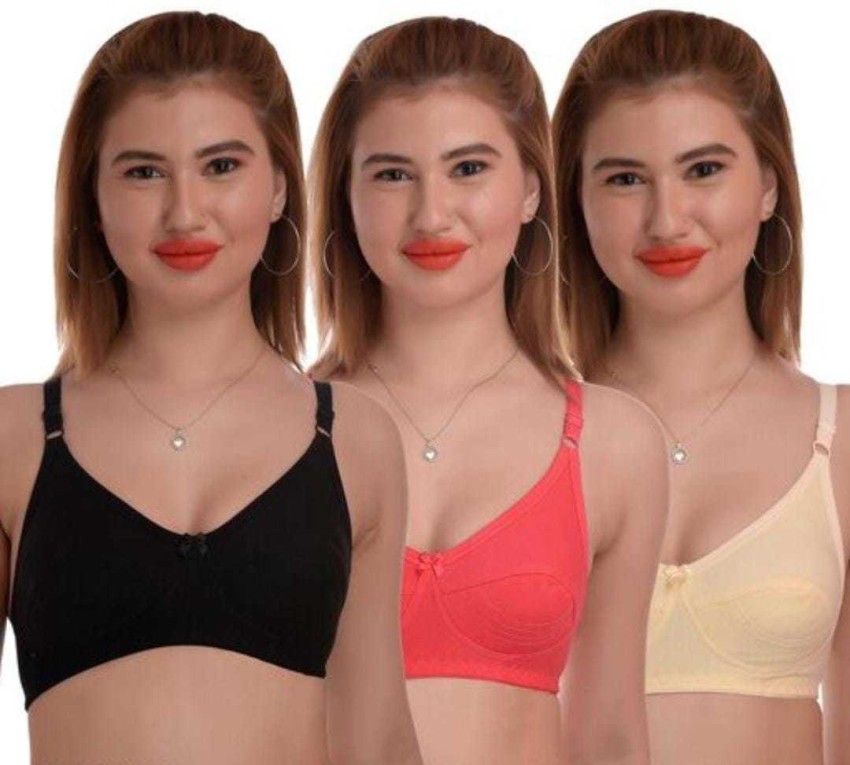 Mnika textiless Women Full Coverage Non Padded Bra - Buy Mnika textiless  Women Full Coverage Non Padded Bra Online at Best Prices in India