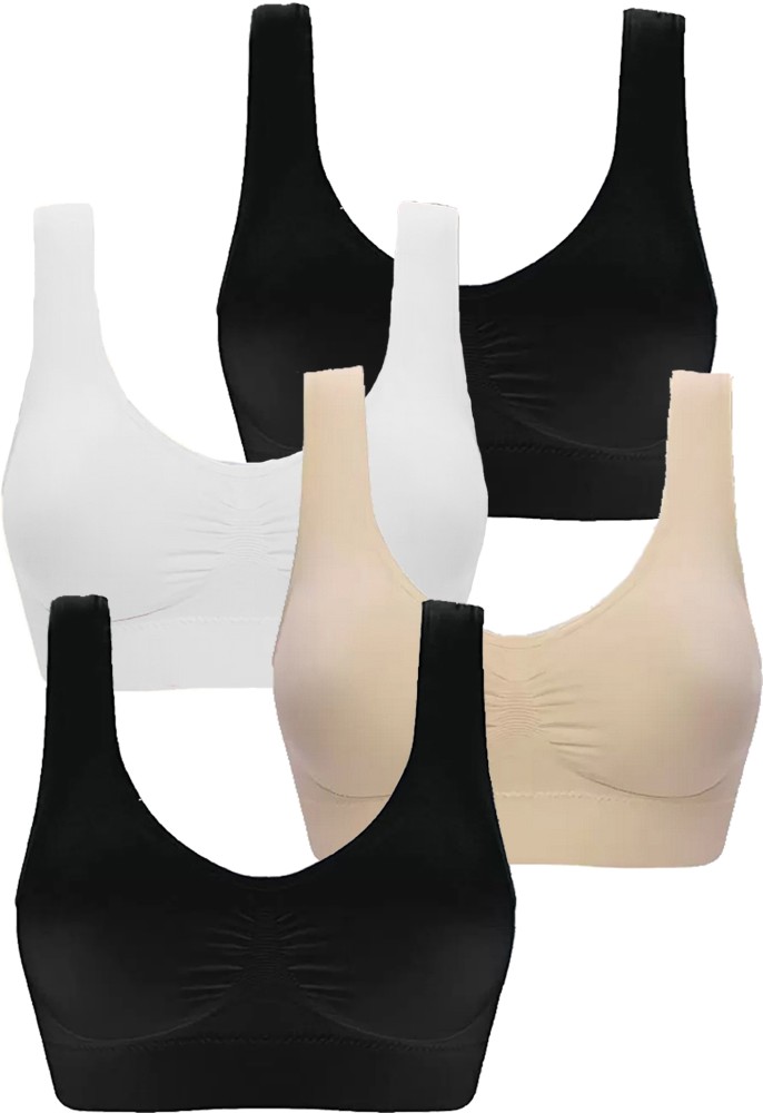 BRAAFEE Pack of 3 girls sports cotton non padded beginner bra Girls Sports  Non Padded Bra - Buy BRAAFEE Pack of 3 girls sports cotton non padded beginner  bra Girls Sports Non