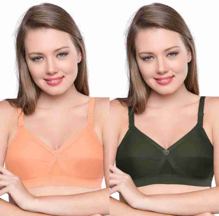 Trylo KPL COMBO 38 Butterscot & Olivegreen D - CUP Women Full Coverage Non  Padded Bra - Buy Trylo KPL COMBO 38 Butterscot & Olivegreen D - CUP Women  Full Coverage Non