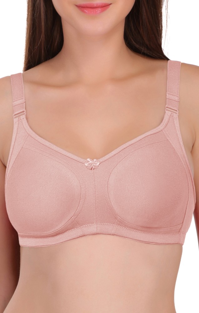 Featherline Perfect Fitted Poly Cotton Non-Padded Seamless Full Coverage  Women Minimizer Non Padded Bra - Buy Featherline Perfect Fitted Poly Cotton  Non-Padded Seamless Full Coverage Women Minimizer Non Padded Bra Online at