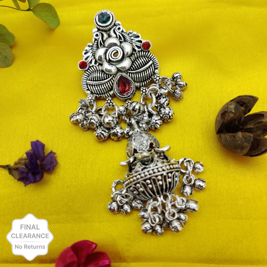 DHARM JEWELS Lovely Design Brooch Saree Pin/safety Pins3 for Women