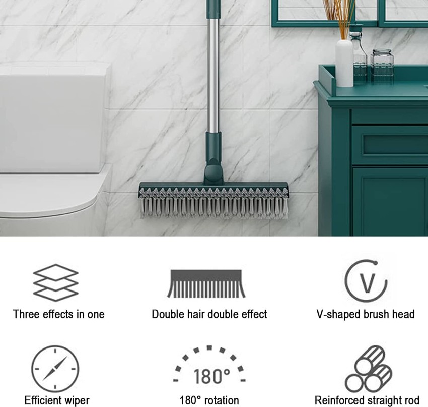 FLOBIQUE 3 in 1 Multifunctional Bathroom Cleaning Brush Microfibre Wet and  Dry Brush Price in India - Buy FLOBIQUE 3 in 1 Multifunctional Bathroom Cleaning  Brush Microfibre Wet and Dry Brush online at