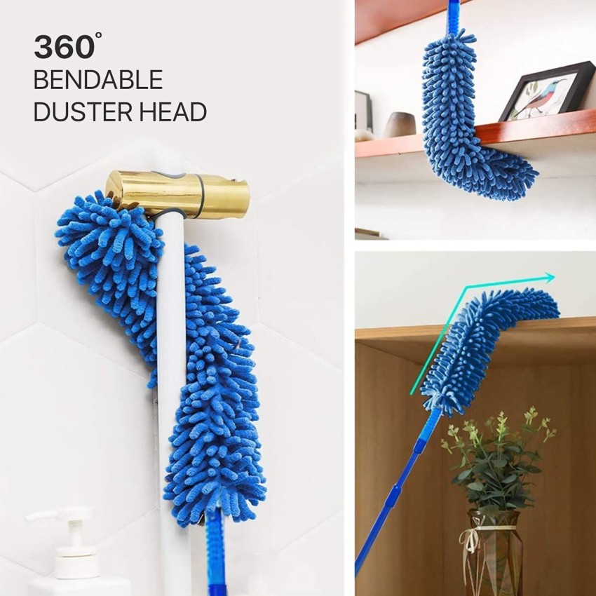 Foldable Microfiber Fan Cleaning Duster Steel Body Flexible Fan