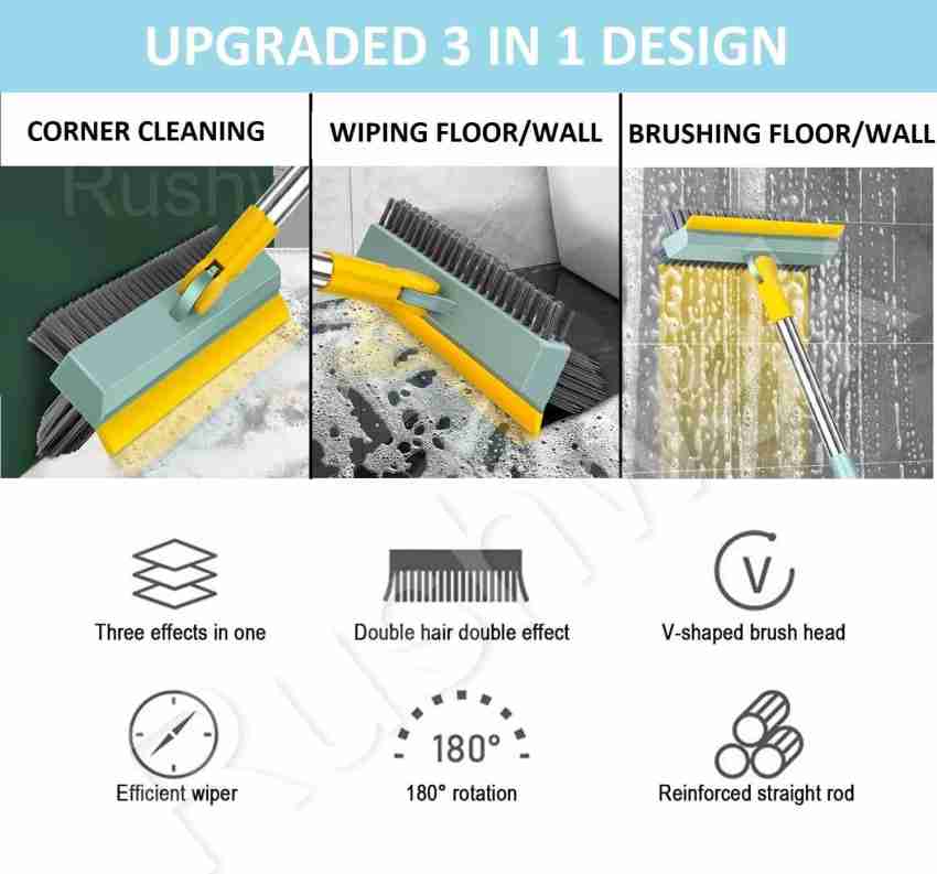 2 In 1 Floor Cleaning Brush Bathroom Tile Windows Floor Cleaning Brush