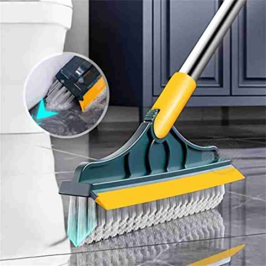 PottersPride Bathroom Cleaning Brush with Wiper 2 in 1 Tiles