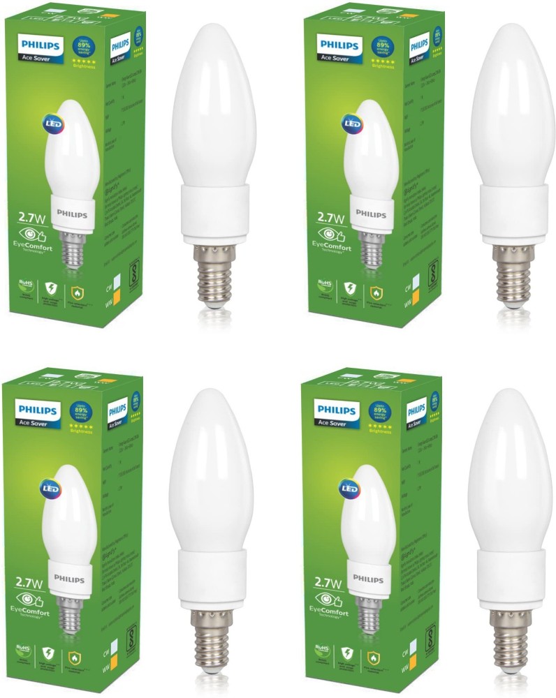Becks Fumble Outlook PHILIPS 2.7 W Candle E14 LED Bulb Price in India - Buy PHILIPS 2.7 W Candle  E14 LED Bulb online at Shopsy.in