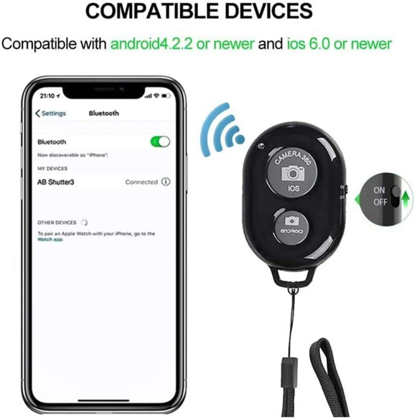 bluetooth button for iphone camera