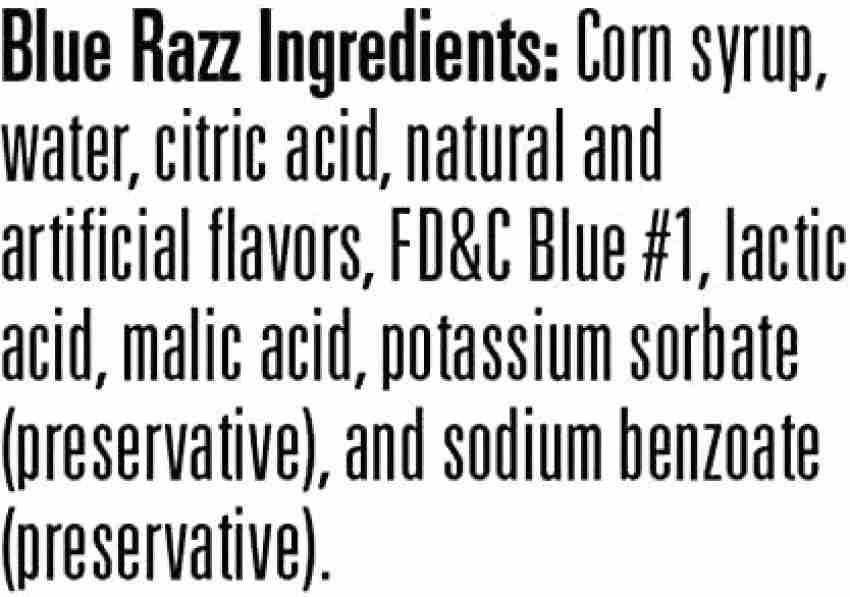 Toxic Waste Slime Licker Sour Rolling Liquid Candy, Blue Razz