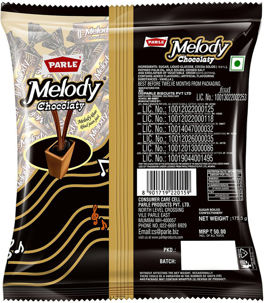 PARLE Melody Chocolaty Toffee Price in India - Buy PARLE Melody Chocolaty  Toffee online at