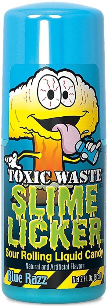 Toxic Waste Slime Licker Sour Rolling Liquid Candy, Variety 4-Pack 2 oz.  Bottles 