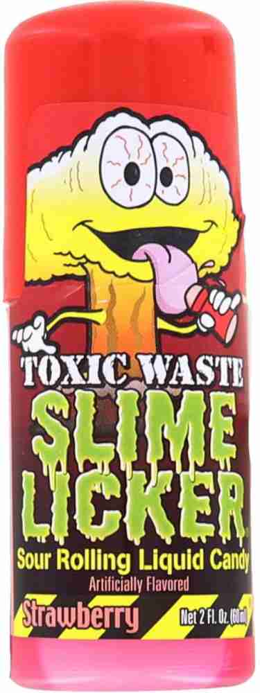 Toxic Waste Slime Licker Sour Rolling Liquid Candy, Variety 4-Pack 2 oz.  Bottles 