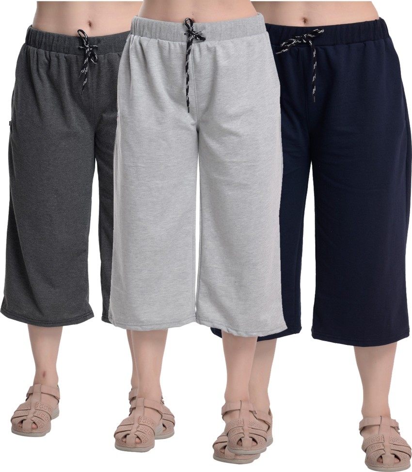 Womens Capri 34th shorts  Cotton casual wear  pack of 2 Pcs