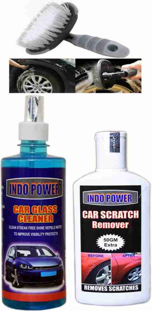 INDOPOWER CAR GLASS CLEANER 500ml+ Scratch Remover 200gm. Car Washing  Liquid Price in India - Buy INDOPOWER CAR GLASS CLEANER 500ml+ Scratch  Remover 200gm. Car Washing Liquid online at