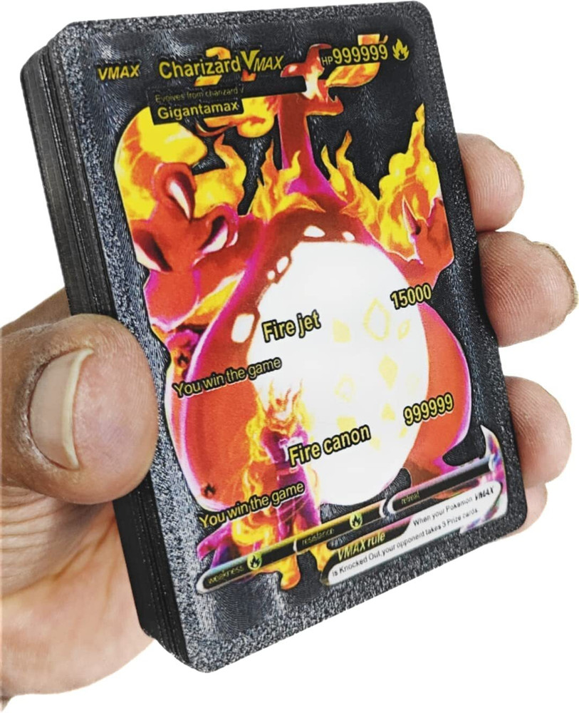 CrazyBuy Pokemon Black Foil Card 55 (Vmax, V, GX, EX & Basic cards ) - Pokemon  Black Foil Card 55 (Vmax, V, GX, EX & Basic cards ) . Buy POKEMON toys