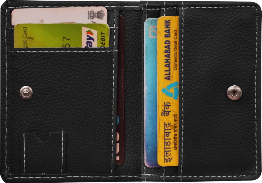 Black Bi Fold Mens S009 Scorteus Leather Money Clip Wallet, Card