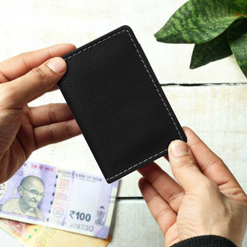 Black Bi Fold Mens S009 Scorteus Leather Money Clip Wallet, Card