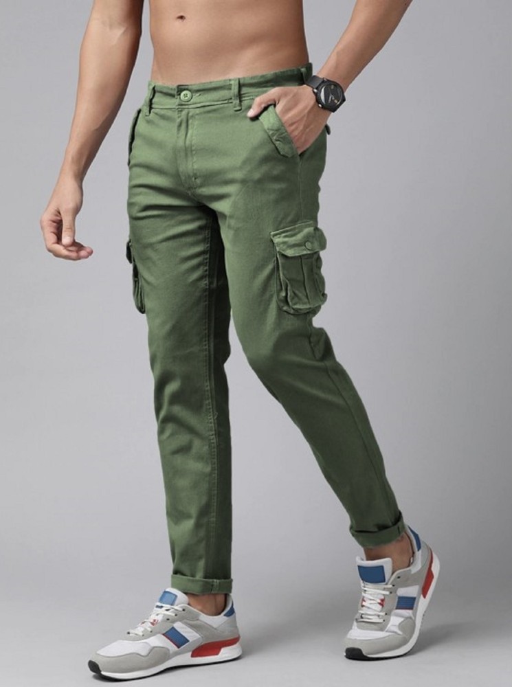 Spring Autumn Mens Cargo Pants Multi Pocket Khaki Trousers Casual Military  Cotton Pants Men Plus Size