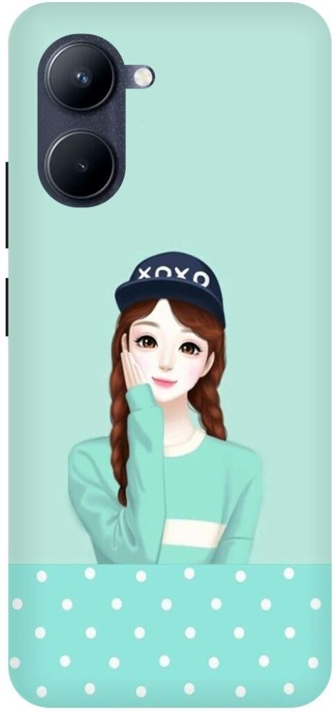 Purple Aesthetic Girl With Cat Phone Glass Case Cover For OnePlus   ShopOnCliQ