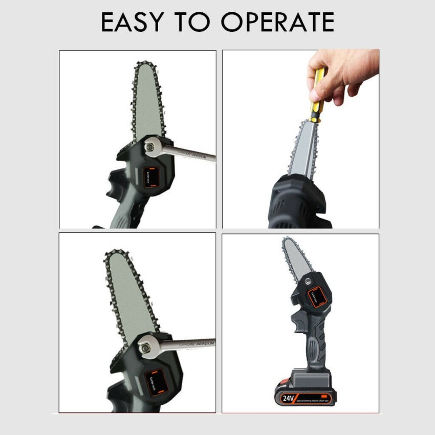 One hand cordless discount chainsaw