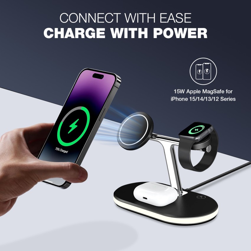 UNIGEN MAGTEC 300 3in1 Magnetic Wireless Charger for i-Phone 12/13  Qi-enabled  devices Charging Pad Price in India - Buy UNIGEN MAGTEC 300 3in1 Magnetic  Wireless Charger for i-Phone 12/13  Qi-enabled