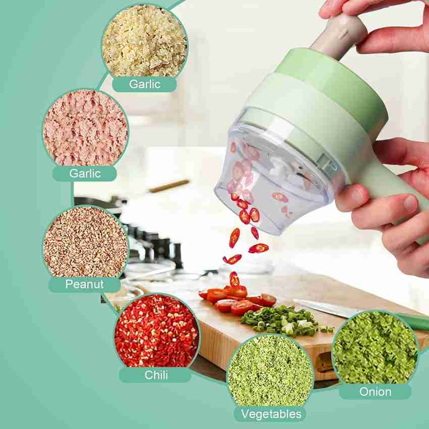 4 in 1 Handheld Electric Food Chopper Wireless Vegetable Cutter