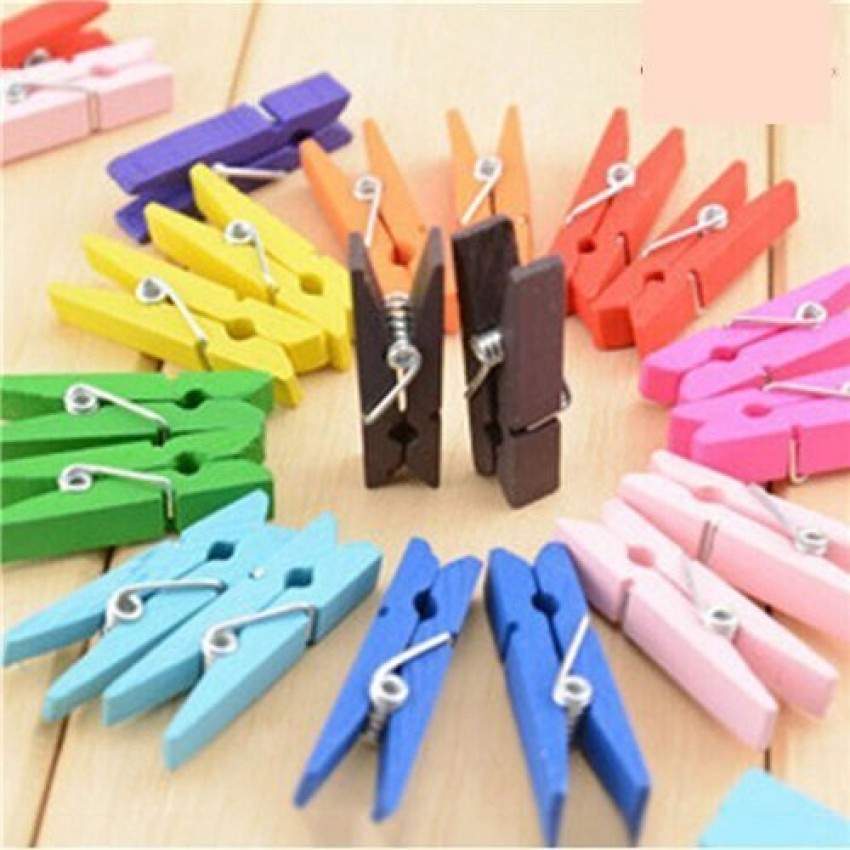 Multicolor Square Colourful Wooden Clips, Size: 1, Quantity Per Pack: 20 at  Rs 35/pack in Navi Mumbai