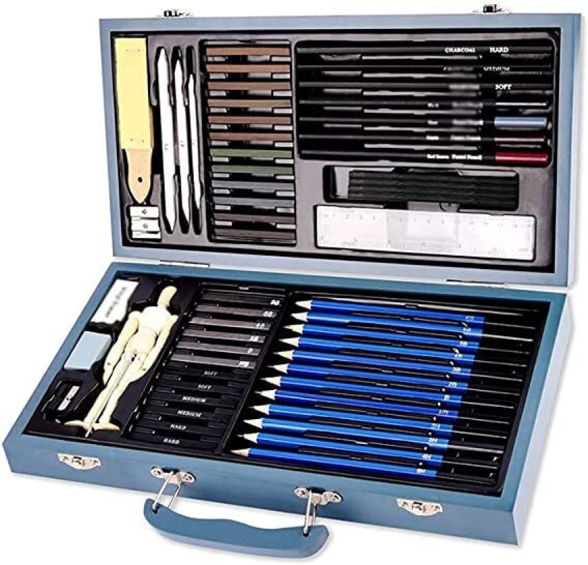 Wholesale Art Supplies Professional Art kit Sketching And Drawing Art Set  With Colored Pencils and Charcoal Pencils in Wooden Box From m.alibaba.com