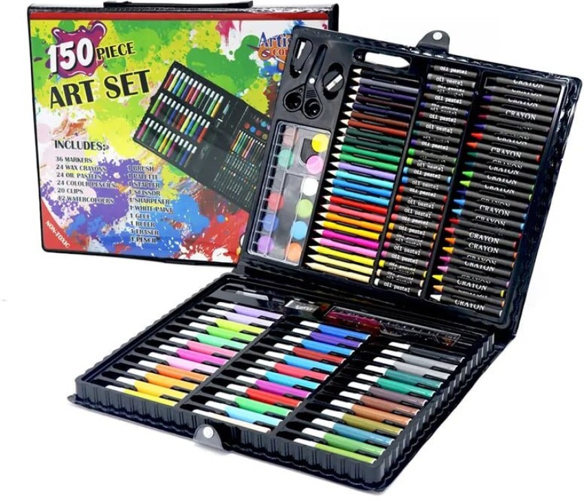 siddhi vinayak creation Professional Color Child Drawing Set  for Drawing Painting -set 150Pc round Shaped Color Pencils 