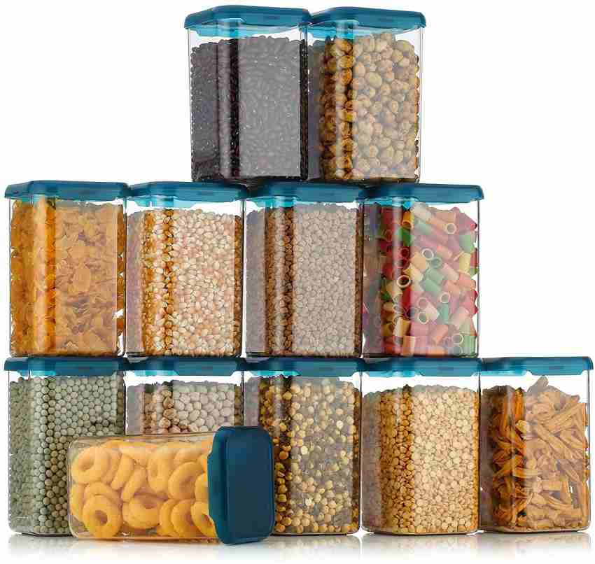 Buy User Choise Airtight Plastic Glossy Container Set 12 for Kitchen Storage  - 1100ml Containers Online at Best Prices in India - JioMart.