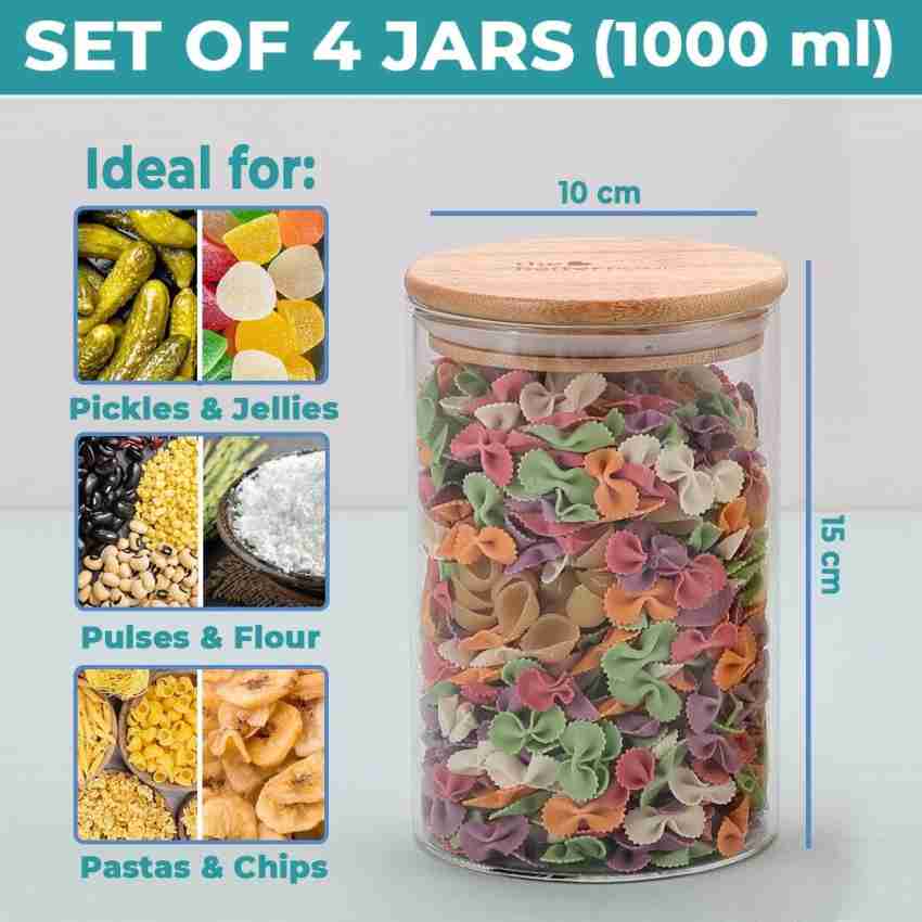 VLKMK Glass Grocery Container - 220 ml Price in India - Buy VLKMK