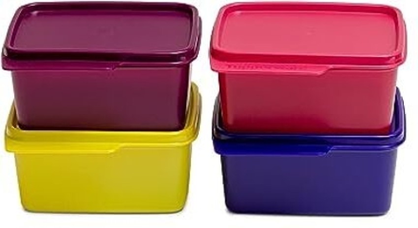 Tupperware. Plastic Container - 500ml, 4 Pieces, Food Storage Box Multicolor
