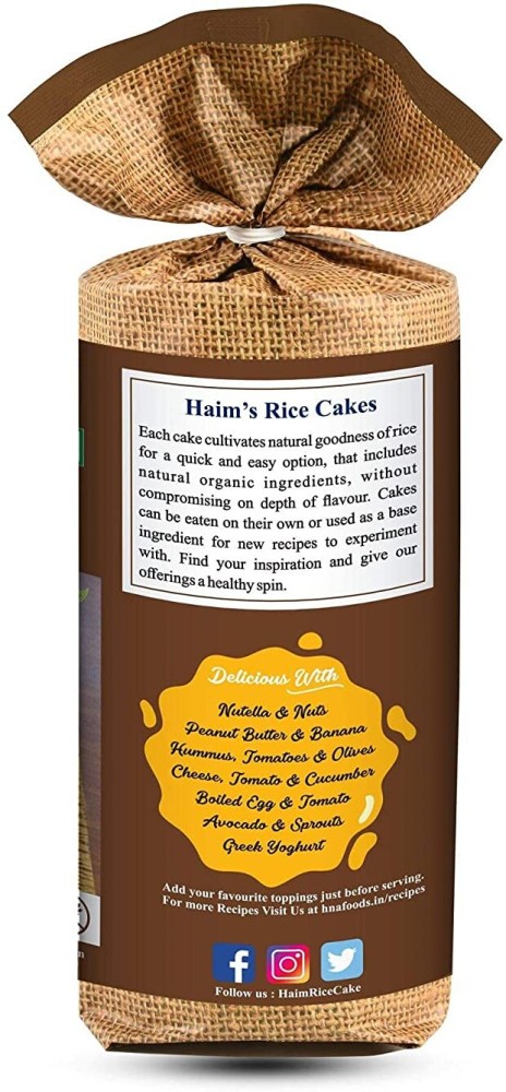 Buy Haim Crispy Rice Thicks - Wholegrain Brown Rice Cake With Buckwheat &  Amaranth Online at Best Price of Rs 195 - bigbasket