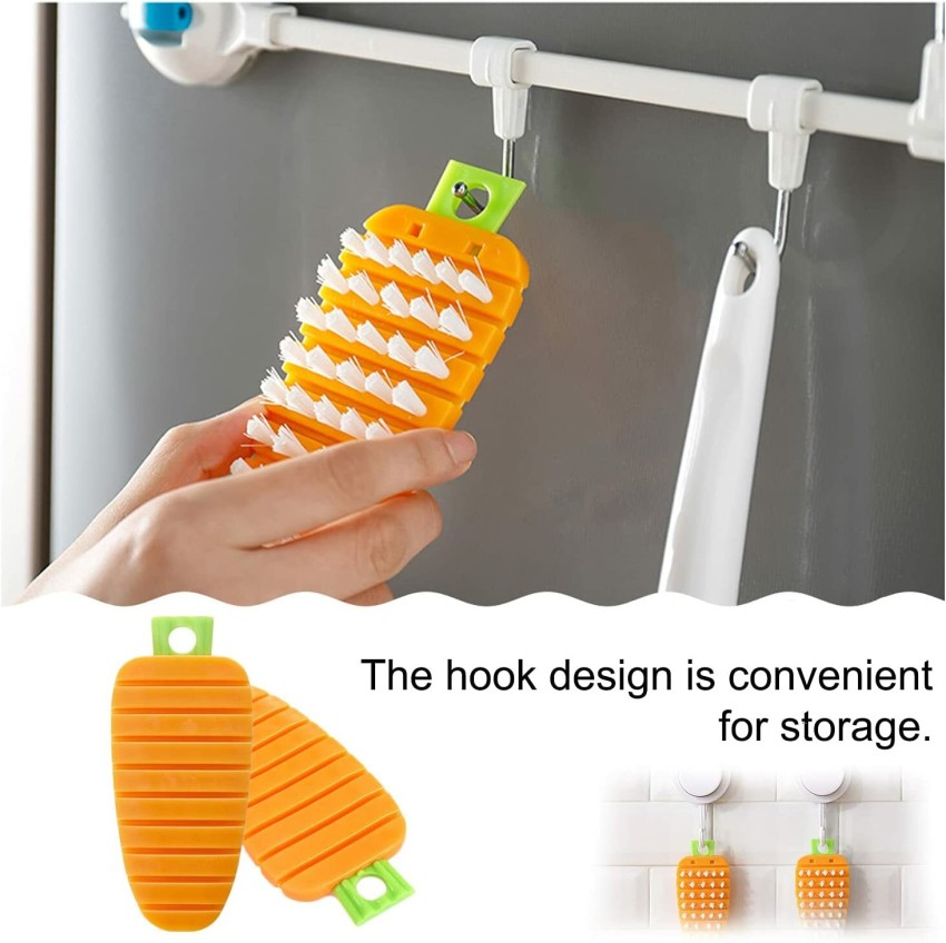 Kitchen fruit and vegetable cleaning brush flexible cleaning brush