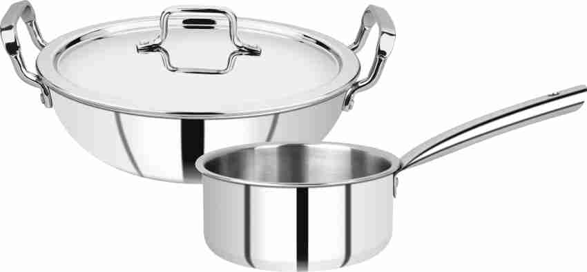 BERGNER Tripro Stainless Steel Induction Bottom Cookware Set Price in India  - Buy BERGNER Tripro Stainless Steel Induction Bottom Cookware Set online  at