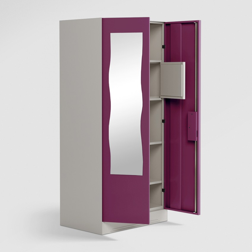 GODREJ INTERIO Slimline Fantasia 2 Door Steel Almirah with Locker