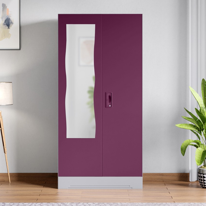 GODREJ INTERIO Slimline Fantasia 2 Door Steel Almirah with Locker