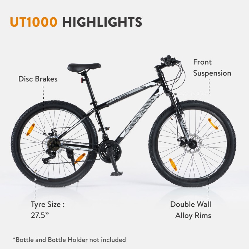 Urban Terrain UT1000 Steel MTB with 21 Shimano Gear and