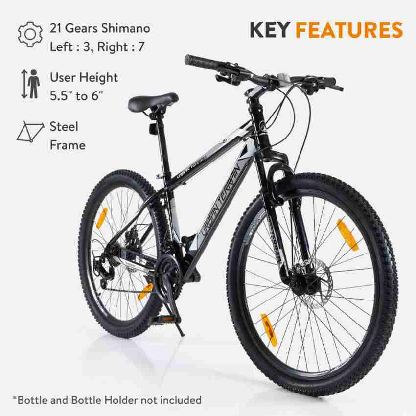 Urban Terrain UT1000 Steel MTB with 21 Shimano Gear and