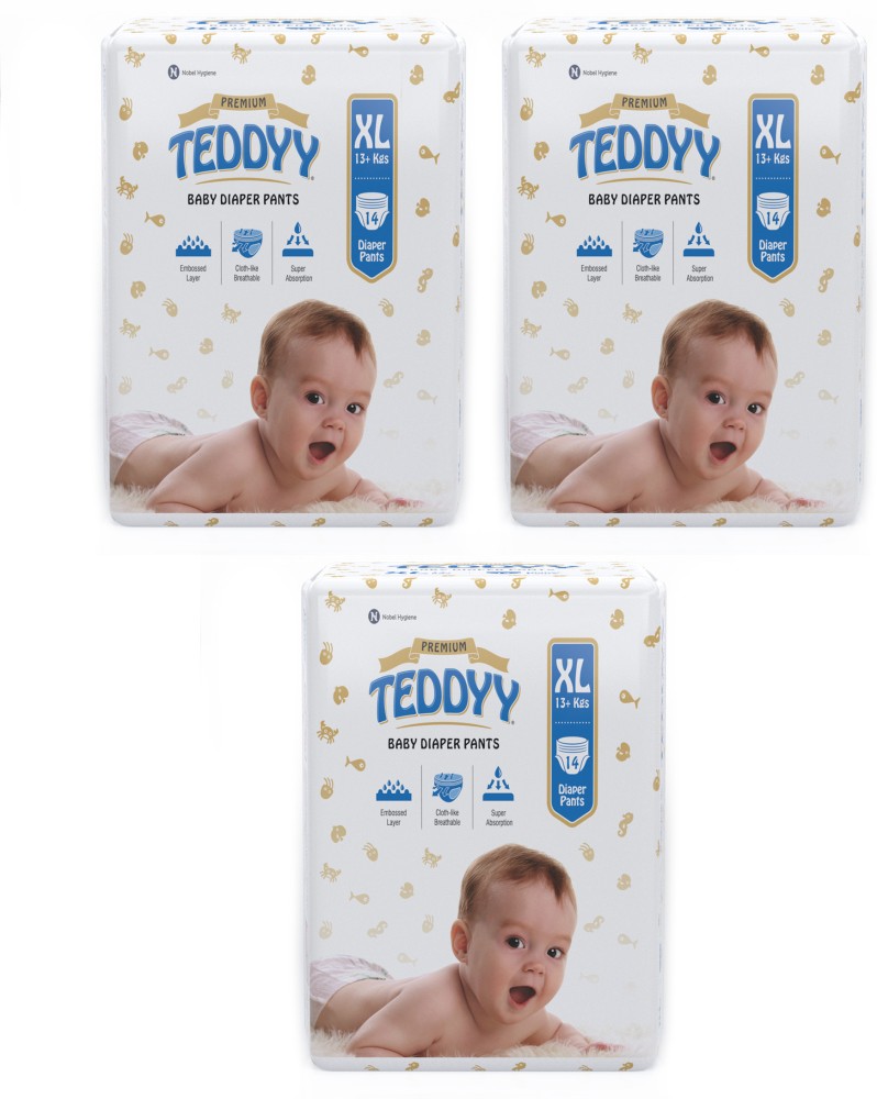 Buy Teddyy White Microfibre Easy Baby Diaper Pants Pack Of 54 Online at  Best Prices in India  JioMart