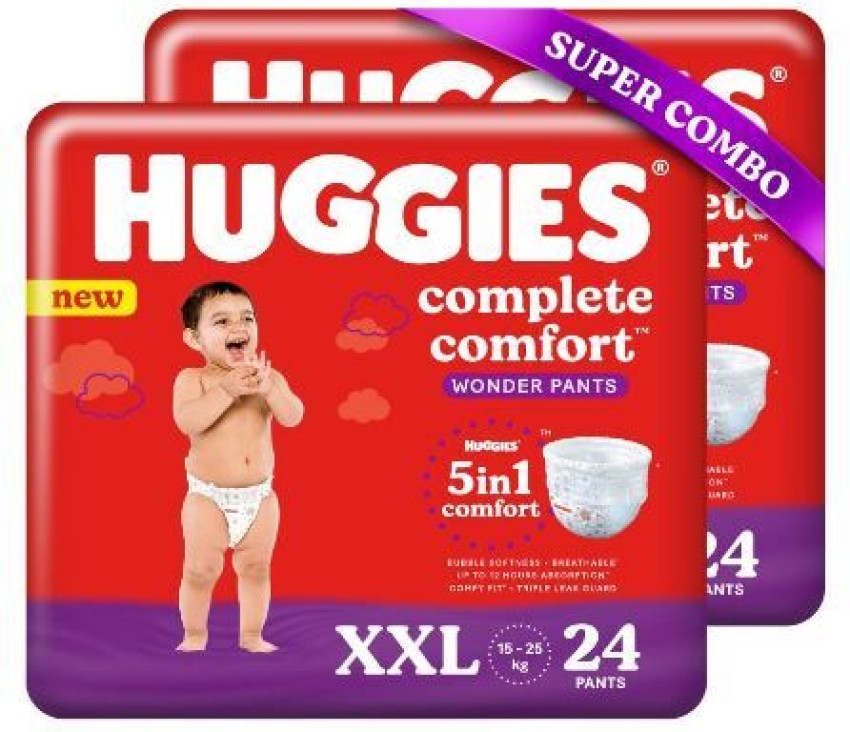 Buy Huggies Complete Comfort Dry Pants Medium M Size Baby Diaper Pantswith  5 in 1 Comfort Online at Best Price of Rs 21150  bigbasket