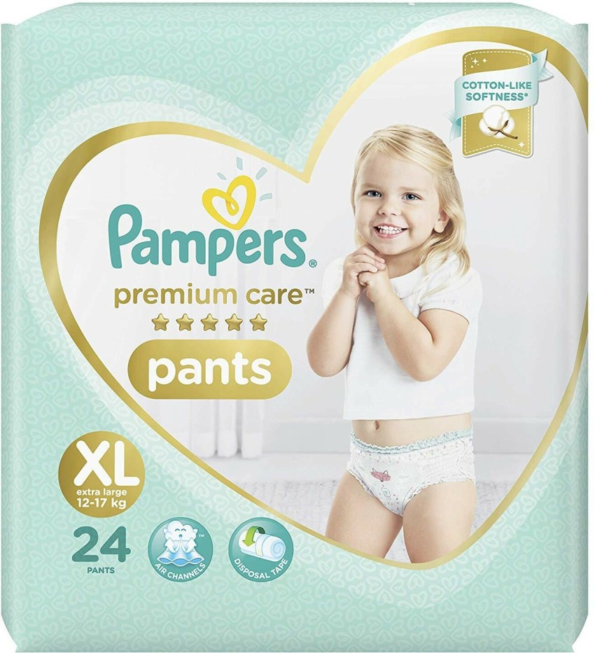 Buy Pampers Premium Care Diaper Pants  XL 1217 kg Lotion with Aloe Vera  Online at Best Price of Rs 85350  bigbasket