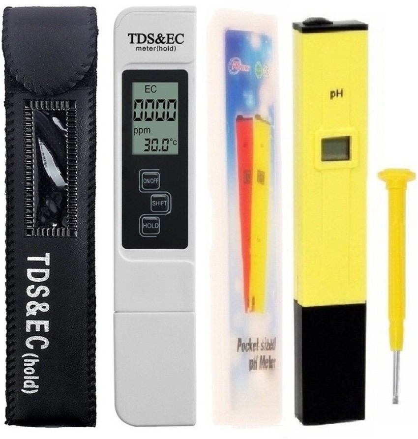 PH Meter + 3-in-1 TDS/EC/Temperature Tester Pen Combo Digital Water Testing  Kits