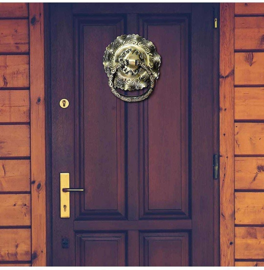 H&T PRODUCTS Ganesh Door Knocker (Antique Brass, Size 8 inch,Pack of 1)  Brass Door Knocker Price in India - Buy H&T PRODUCTS Ganesh Door Knocker  (Antique Brass, Size 8 inch,Pack of 1)